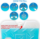 Kona Large Ice Pack for Coolers [Blue Ice 4lb] Extreme Long Lasting Design Absorbs Heat to Cool Faster - Refreezable. Reusable. Colder Than Ice (-5C) Cooler Ice Pack
