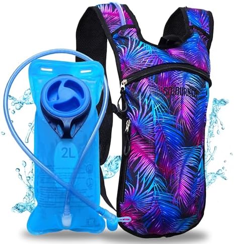 Sojourner Rave Hydration Pack - Hydration Backpack - Hydropack with 2L Bladder - Water Backpack for Festivals, Hiking, Running, Biking and More