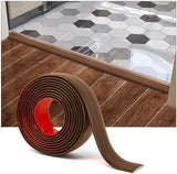 Art3d 10 FT Self Adhesive Vinyl Floor Transition Strip, Laminate Floor Strip Floor Flat Divider Strip for Joining Floor Gaps,Carpet Threshold Transition,Floor Tiles（1.57in, Cherry）
