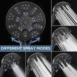 6-Mode High Pressure Handheld Shower Head Set, Consumer Reports Recommended HOPOPRO High Flow Hand Held Showerhead with 59 Inch Hose Bracket Teflon Tape Rubber Washers