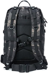 REEBOW GEAR Military Tactical Backpack Large Army 3 Day Assault Pack Molle Bag Backpacks (Black Camo)