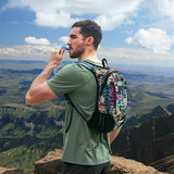 Lightweight Hydration Backpack, Running Backpack with 2L Water Bladder, Hydro Water Daypack for Cycling Hiking Rave for Men Women