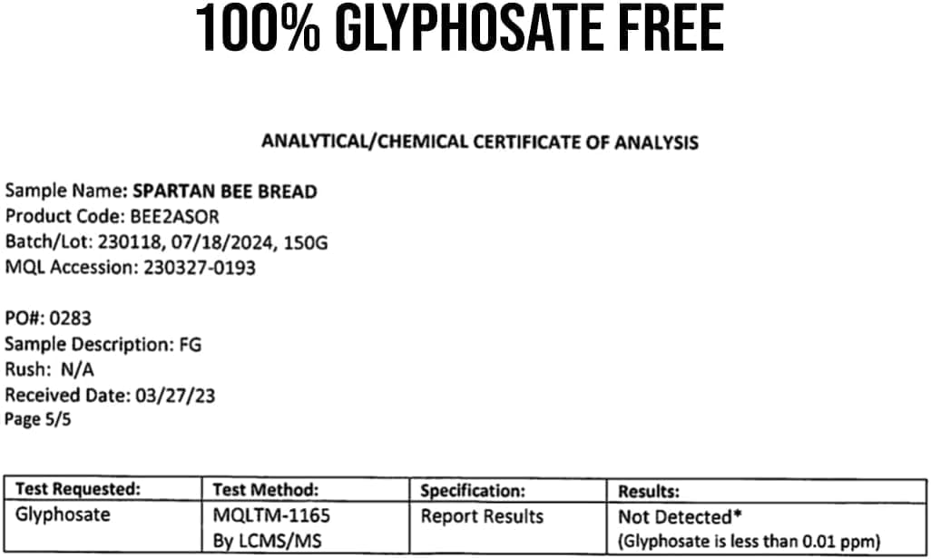 Spartan Bee Bread Chewables Natural Multivitamin | High Absorption Organic Bee Pollen & Honey | Fermented by Bees for Energy, Vitality, Sleep, Recovery, Immunity | Non GMO, Nothing Synthetic