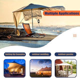 16In Tent Stakes, Ground Anchors Screw in, with 1PCS Tent Stakes Heavy Duty Adapter, for Screw Ground Anchors, Tree Straightening Kit, Anchors Tent, Mobile Home Anchors (Color : Orange, Size : 12PCS