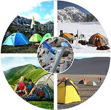 8 Pack Tent Stakes Heavy Duty 12 inch Steel Tent Pegs for Camping Unbreakable and Inflexible
