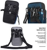 Senient Wolf Waterproof Nylon Multifunctional Phone Bag Small One Shoulder Crossbody Bag Waist Bag Wallet Travel Passport Bag