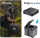 TRIPTIPS Updated Portable Potty for Camping Extra Large Folding Travel Toilet Camping Toilet Portable Toilet for Adults Car Toilet Camp Toilet Outdoor Toilet for Boat/Hiking/Long Trips/Beach