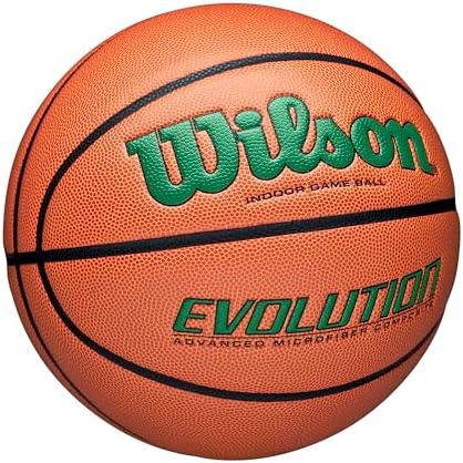 WILSON Evolution Indoor Game Basketballs - Size 5, Size 6 and Size 7