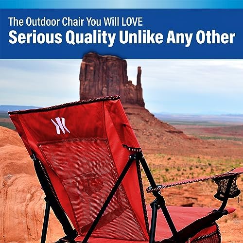 Kijaro Dual Lock Portable Camping Chairs - Versatile Folding Chair, Sports Chair, Outdoor Chair & Lawn Chair - Dual Lock Feature Red Rock Canyon