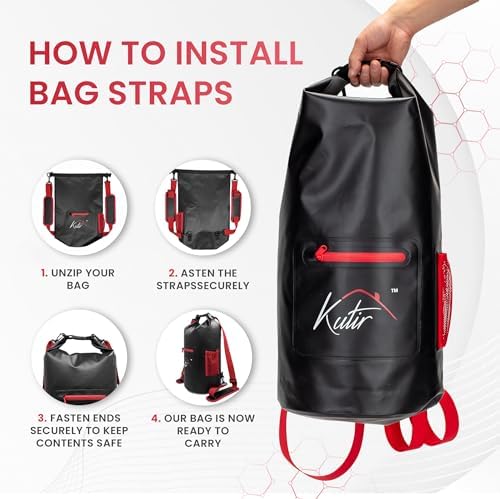 Bear Food Bag Hanging System - Ultralight 20L Waterproof Bear Bag Kit for Camping with Survival Rope, Clips, Rock Pouch, and Instructions - Perfect for Backpacking and Outdoor Adventures