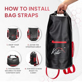 Bear Food Bag Hanging System - Ultralight 20L Waterproof Bear Bag Kit for Camping with Survival Rope, Clips, Rock Pouch, and Instructions - Perfect for Backpacking and Outdoor Adventures