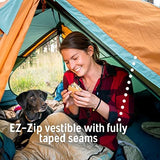 Kelty Wireless Freestanding Car Camping Tent, 2 4 or 6 Person Sleeping Capacity, Two Doors + Two Vestibules, Campground Festival Backyard Shelter, 2022