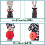Boreeman Upgraded Folding Stool Lightweight Yet More Sturdy with Load Capacity 400lbs Portable Collapsible Stool for Camping Fishing Hiking BBQ (Red)