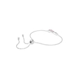Swarovski Hyperbola Bracelet, Heart And Infinity, Pink, Rhodium Finished