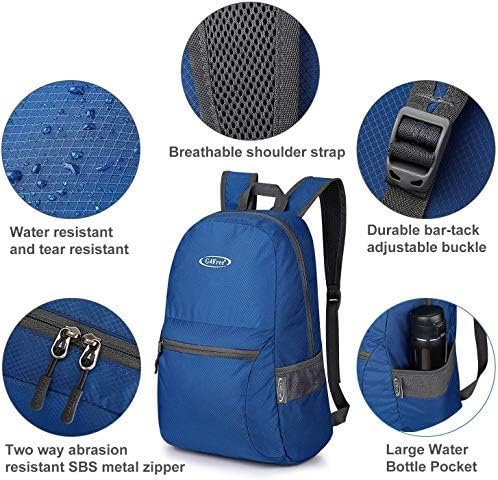 G4Free 20L Lightweight Packable Backpack Travel Hiking Daypack Foldable Backpack for Men Women
