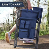 Directors Chair, Camping Chairs for Adults, Heavy Duty Side Table, Lawn Chairs with Side Pockets Carry Straps