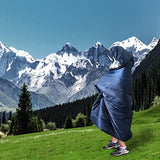 0 Degree Sleeping Bag 100% Cotton Flannel XXL for Adults Big and Tall Cold Weather Winter Zero Degree Camping,Free Compression Sack