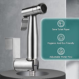 Handheld Bidet Sprayer for Toilet,Premium SUS304 Stainless Steel Bathroom Bidet Sprayer Attachment Set with Anti-Leak Hose&High Pressure, Ideal for Feminine Wash, Cloth Diaper Cleaning&Muslim Shower