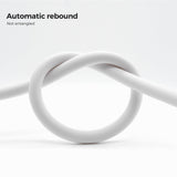 Vancoco PVC Smooth Shower Hose Flexible Anti-Twist 1.5M / 59 Inch with Brass Connections Universal Shower Head Hose Leak Proof White