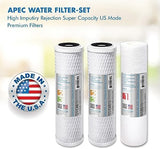 APEC Water Systems ULTIMATE Series US Made Stage 1, 2 & 3 Replacement Filter For Undersink System(FILTER-SET)