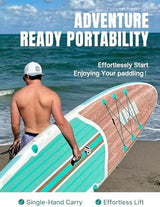 Niphean Inflatable Stand Up Paddle Board with SUP Accessories, Anti-Slip EVA Deck, 10’6’’ Inflatable Paddle Boards for Adults & Youth of All Skill Levels