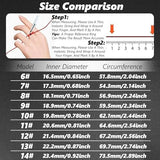 Smart Health Ring for Women Men Fitness Tracker with Heart Rate, Blood Oxygen, Blood Pressure, Sleep Monitoring, Step Counting, IP68 Waterproof for iPhone and Android, No Subscription Fee, Silver 6