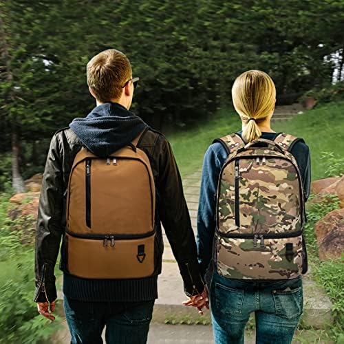 TUGUAN Insulated Cooler Backpack 38/42 Cans Double Deck Leakproof Lightweight Soft Lunch Backpack Small Cooler Bag Beach Picnic