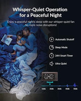 Super Quiet Register Booster Fan for 6" x 12" Register Holes, Smart Register Vent with Dual Intelligent Thermostat and WIFI App Control, Heating Cooling AC Vent Fan (ORB)