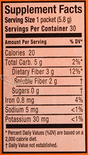 Metamucil Fiber Singles Smooth Texture Sugar Free Orange - 30 Packets