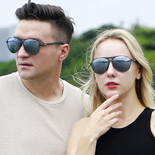 Polarized Aviator Sunglasses for Women Men Retro Trendy Sports Sunglasses for Outdoor UV400 Protection