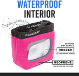 Golf Club and Golf Ball Cleaning Bag, Waterproof Clean Face Technology Liner, Detachable Clip, Machine Washable, Cleans Club Grooves, Dry Exterior (Neoprene or Microfiber Option Available)