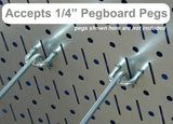 Wall Control 30-P-3232B Black Metal Pegboard Pack - (2) 32" Tall x 16" Wide Black Pegboards