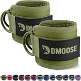 DMoose Fitness Ankle Straps for Cable Machines - One Size Fit with Premium Padding, Glute Kickback Ankle Strap for Women & Men, Cable Attachments for Gym, Booty Workouts, Leg Extension & Hip Abductors