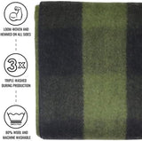 Arcturus Plaid Wool Blankets - 4.5lbs Warm, Heavy, Washable, Large | Great for Camping, Outdoors, Sporting Events, or Home