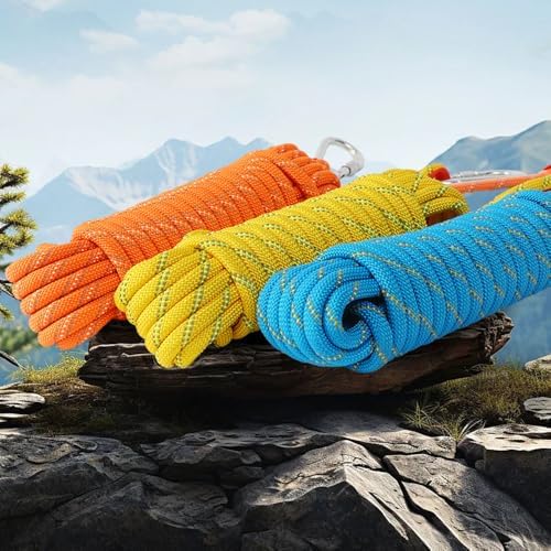 8/10/12mm x 5/10/20/30meter Static Rope Climbing Rope Marine Rope Anchor Rope Boat Rope Rappelling Rope Float Rope Tree Swing Rope Reflective