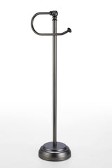 SunnyPoint Classic Bathroom Free Standing Toilet Tissue Paper Roll Holder Stand (Black Nickel)