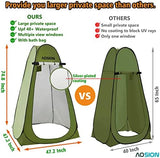 AOSION Privacy Shower Tent,Pop Up Changing Tent,Camp Bathroom Changing Dressing Room,Sun Sunshade Canopy Outdoor Rain Shelter for Camping Hiking Beach Picnic Fishing.