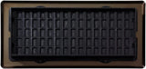 Decor Grates Metal Scroll Decorative Air Vent Cover 4x10 Floor Register – Adjustable Control Lever – AC Floor Vent Covers for Home Floor Vents – Fits 4 x 10 Inch Opening – Rubbed Bronze (SPH410-RB)