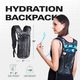 Sojourner Rave Hydration Pack - Hydration Backpack - Hydropack with 2L Bladder - Water Backpack for Festivals, Hiking, Running, Biking and More