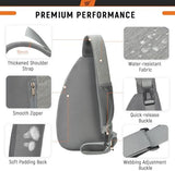 SKYSPER Sling Bag RFID Crossbody Sling Backpack Cross Body Shoulder Travel Bag Hiking Daypack for Women Men(Darkgrey)