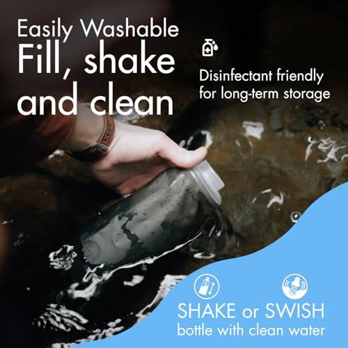 Katadyn BeFree 1.0L Ultralight Collapsible Water Filter Bottle for Hiking, Camping, Backpacking