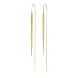 JA.S.JR Threader Dangle Earrings Long Tassel Earrings Gold Earrings for Women