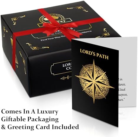 God's Path Compass – Communion & Confirmation Gift for Teenage Boys | Baptism Religious Gifts for Men, Christian, Catholic, Graduation | Sentimental & Inspirational Present – Greeting Card Included