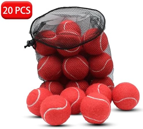 Tennis Balls, 20 Pack Training Tennis Balls,High Elasticity Practice Tennis for Beginner, Exercise Playing Balls for Pet Dog