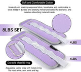 Ankle Weights A Pair of 1/2/3/4/6/8/10/12/20 LBS Wrist Leg Arm Weights for Women Men kids child with Adjustable Straps, Strength weighted for Physical Therapy Running Walking Fitness Gym Workout