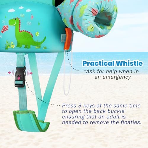 HeySplash Toddler Swim Vest, Toddler Floaties Fit 13-30 Lbs, Puddle Kids Jumper with Adjustable Strap, Pool Float Jacket Arm Floaties Baby Floatie Water Wing, Pool Sea Swimming Aid