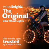 Brightz WheelBrightz LED Bike Wheel Lights - 2025 Edition with Superior Straps & LED-Weatherproof Shield! 14 Colors - Unmatched Durability, Visibility & 48+ Hours of Dazzling Illumination