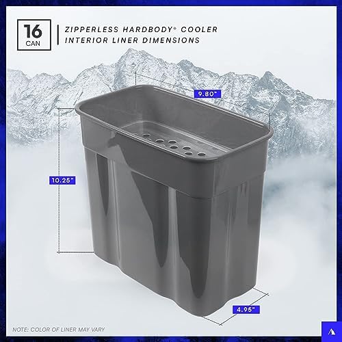 Arctic Zone Titan Deep Freeze Cooler - Zipperless Hardbody Cooler - Small & Large Capacity- Beach & Camping Cooler - Deep Freeze Insulation, HardBody Liner, and SmartShelf