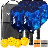 Pickleball Paddles, USAPA Approved Fiberglass Surface Pickleball Set with Pickleball Rackets, Pickleball Paddles Set for Men Women