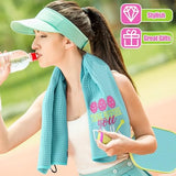 Hosuly 4 Pieces Funny Dinkball Towels Microfiber Cotton Athletic Towels with Clip Embroidered Gift for Men Women Dinkball Lovers(Women,Elegant)